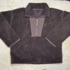 J. Crew Polartec® Sherpa Fleece Half Zip Pullover Sweatshirt
